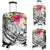 Tonga Polynesian Luggage Covers - Summer Plumeria (White) - Polynesian Pride