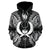 Pohnpei Polynesian All Over Zip up Hoodie Map Black - Polynesian Pride
