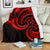 New Zealand Maori Mangopare Premium Blanket Polynesian - Red White - Polynesian Pride