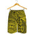 Polynesian Hawaiian Style Tribal Tattoo Yellow Men's Short - Polynesian Pride
