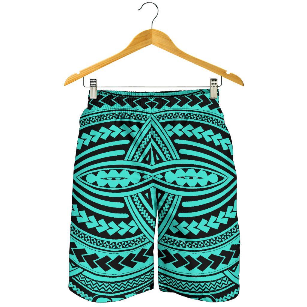 Polynesian Seamless Turquoise Men's Short Men's Shorts Turquoise - Polynesian Pride