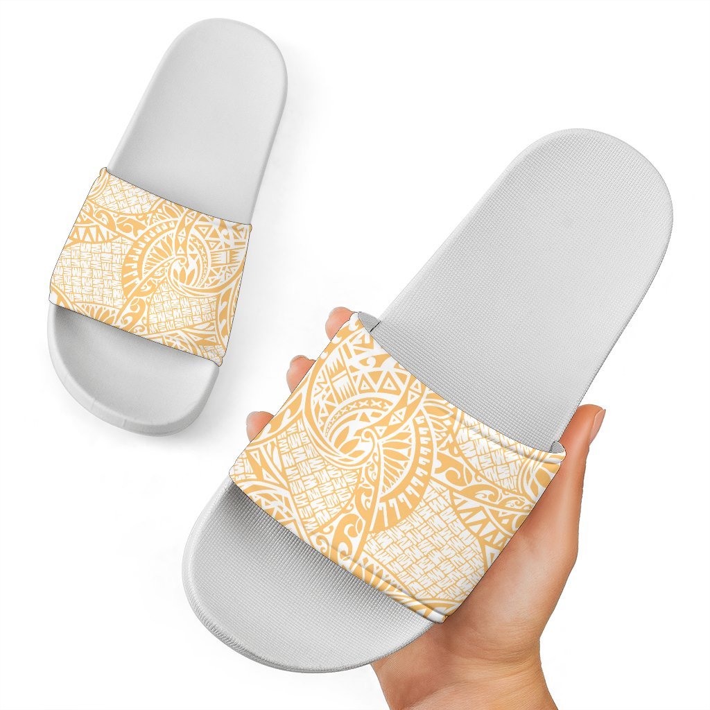 Polynesian Slide Sandals 26 White - Polynesian Pride