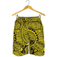 Polynesian Maori Lauhala Yellow Men's Short - Polynesian Pride