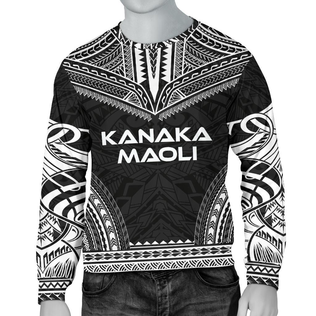 Kanaka Maoli Sweater - Polynesian Chief Black Version Unisex Black - Polynesian Pride