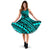 Polynesia Tribal Midi Dress Women Blue - Polynesian Pride