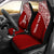 Hawaii Custom Personalised Car Seat Covers - Polynesian Warriors Red Curve Universal Fit Red - Polynesian Pride
