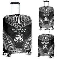 Norfolk Island Polynesian Chief Luggage Cover - Black Version Black - Polynesian Pride