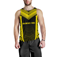 Hawaii Kanaka Polynesian Men's Tank Top Active Yellow - Polynesian Pride