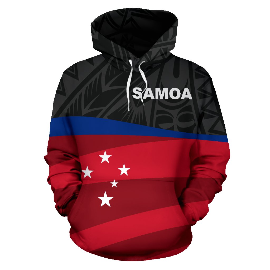 Samoa Polynesian Hoodie Smoa Flag Coat of Arms - Polynesian Pride