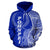 Pohnpei Polynesian Hoodie Coconut Tree Blue - Polynesian Pride