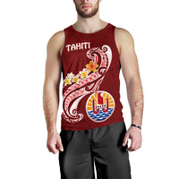 Tahiti Men's Tank Top - Tahiti Seal Polynesian Patterns Plumeria - Polynesian Pride