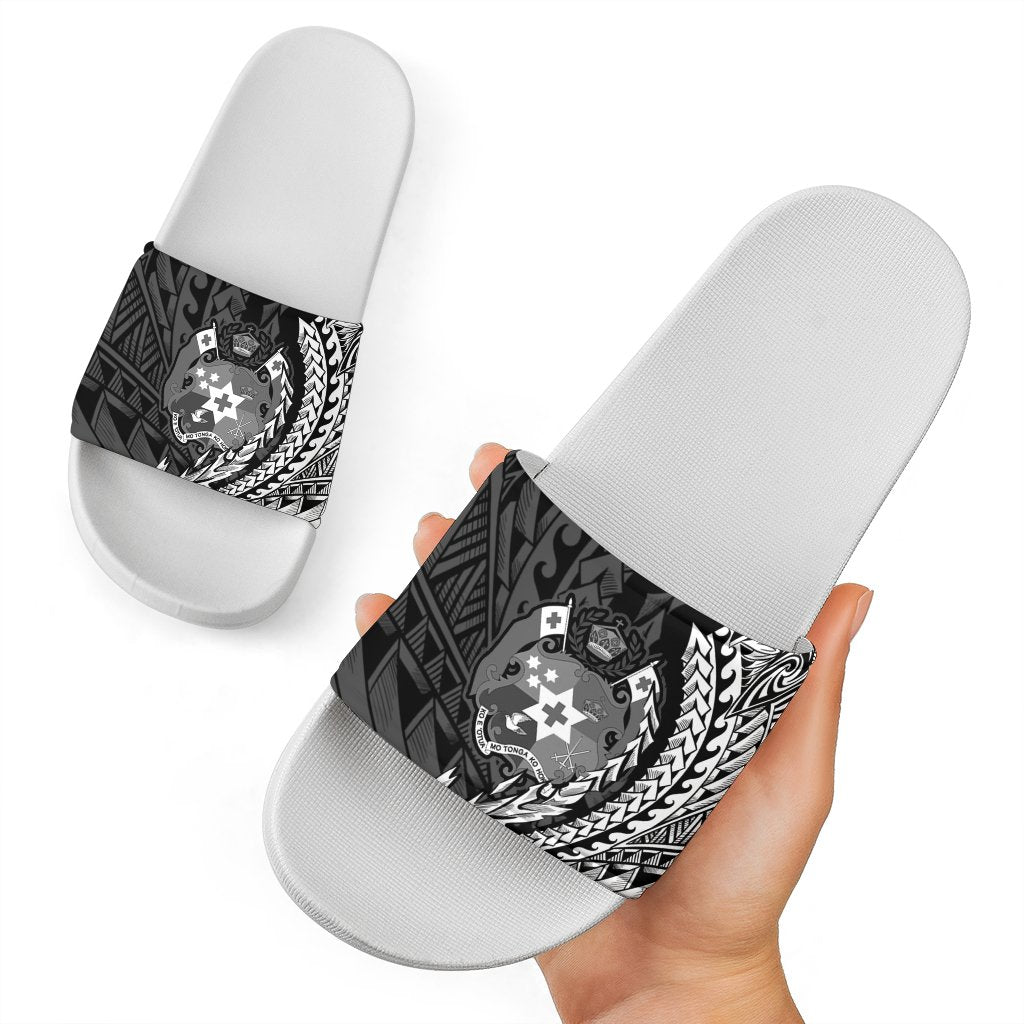 Tonga Slide Sandals - Wings Style White - Polynesian Pride