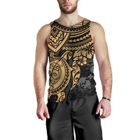 Tonga Polynesian Men's Tank Top - Golden Turtle - Polynesian Pride