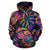 Palm Leaves All Over Hoodie Neon Color - Polynesian Pride