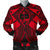 Guam Polynesian Men's Bomber Jacket - Red Guam Coat Of Arms Polynesian Tattoo Red - Polynesian Pride