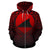 Tokelau All Over Zip up Hoodie Lift up Red - Polynesian Pride