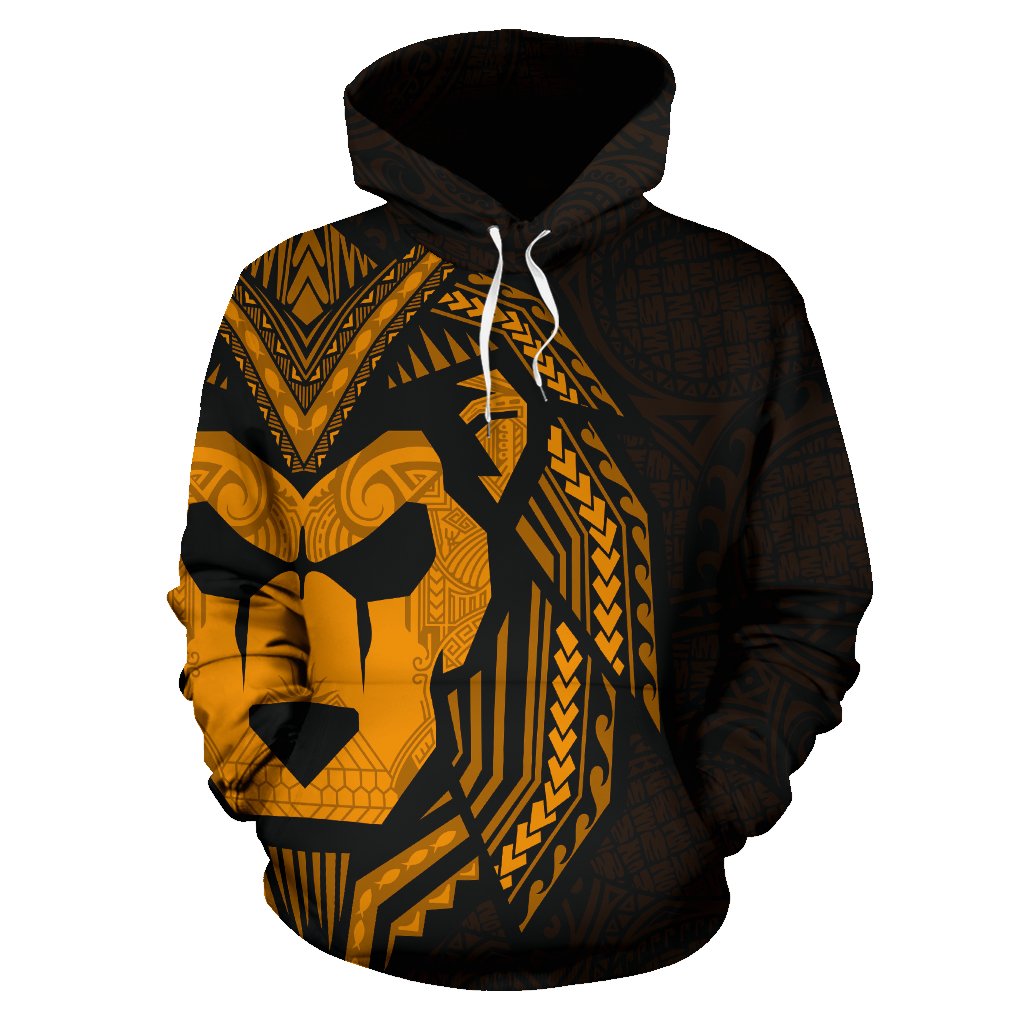 Sua Lions Pride Polynesian Warrior Hoodie Gold Color - Polynesian Pride