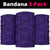 Polynesian Symmetry Violet Bandana 3 - Pack - Polynesian Pride