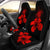 Hawaii Hibiscus Car Seat Cover - Turtle Map - Red - Polynesian Pride