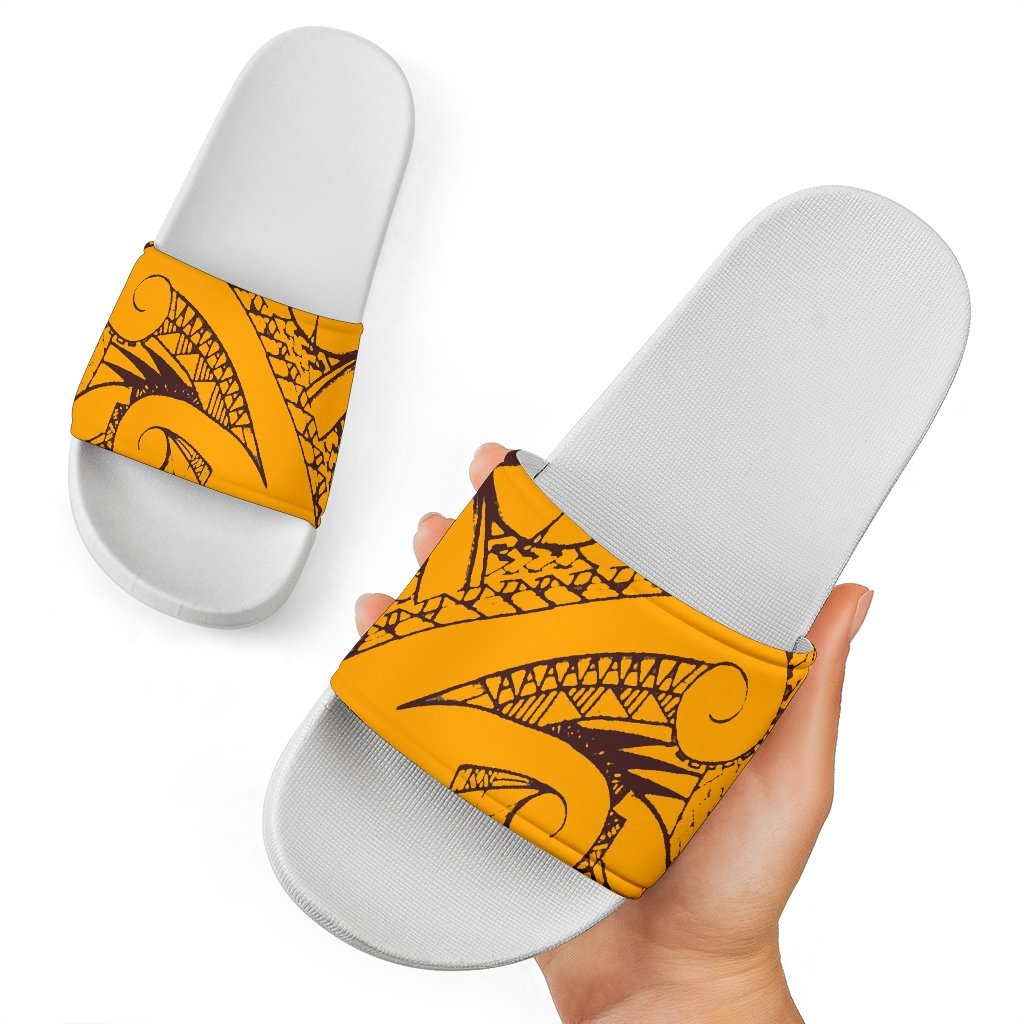 Polynesian Slide Sandals 48 White - Polynesian Pride