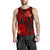 Tahiti Polynesian Men Tank Top - Red Plumeria - Polynesian Pride