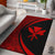 Hawaii Kanaka Polynesian Area Rug Circle Style Rug Red - Polynesian Pride