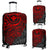 Polynesian Hawaii (Kanaka Maoli) Luggage Cover - Red Hibiscus Turtle Flowing RED - Polynesian Pride