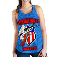American Samoa Polynesian Women's Racerback Tank - Iseulaolemoana Fagatogo - Polynesian Pride