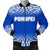 Pohnpei Men's Bomber Jacket - Fog Blue Style Blue - Polynesian Pride