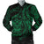 Polynesian Hawaii Men's Bomber Jacket - Green Turtle Tribal - Polynesian Pride
