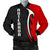 Aotearoa Silver Fern Maori Men Bomber Jacket Red - Black - Polynesian Pride