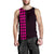 Hawaii Kakau Polynesian Hammerhead Shark Map Men's Tank Top - Pink - Polynesian Pride