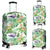 Tropical Orange Orchids Strelitzia Monstera Luggage Cover White - Polynesian Pride