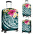 Tonga Polynesian Luggage Covers - Summer Plumeria (Turquoise) - Polynesian Pride