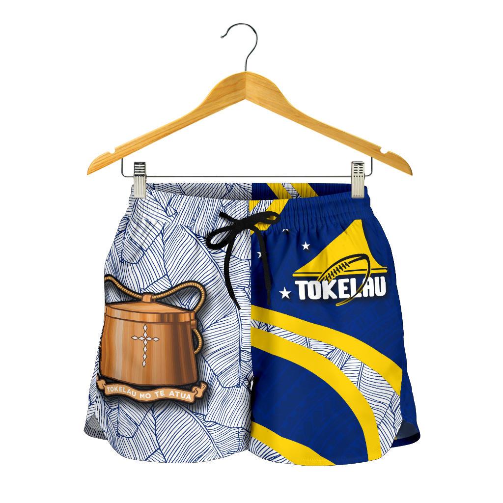 Tokelau Rugby All Over Print Women's Shorts Polynesian - Polynesian Pride
