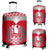 Tahiti Polynesian Luggage Cover - Wave Style Red - Polynesian Pride