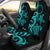 Cook Islands Car Seat Covers - Turquoise Tentacle Turtle Universal Fit Turquoise - Polynesian Pride