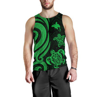 Papua New Guinea Men's Tank Top - Green Tentacle Turtle - Polynesian Pride