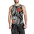 Tahiti Polynesian Men Tank Top - White Plumeria - Polynesian Pride