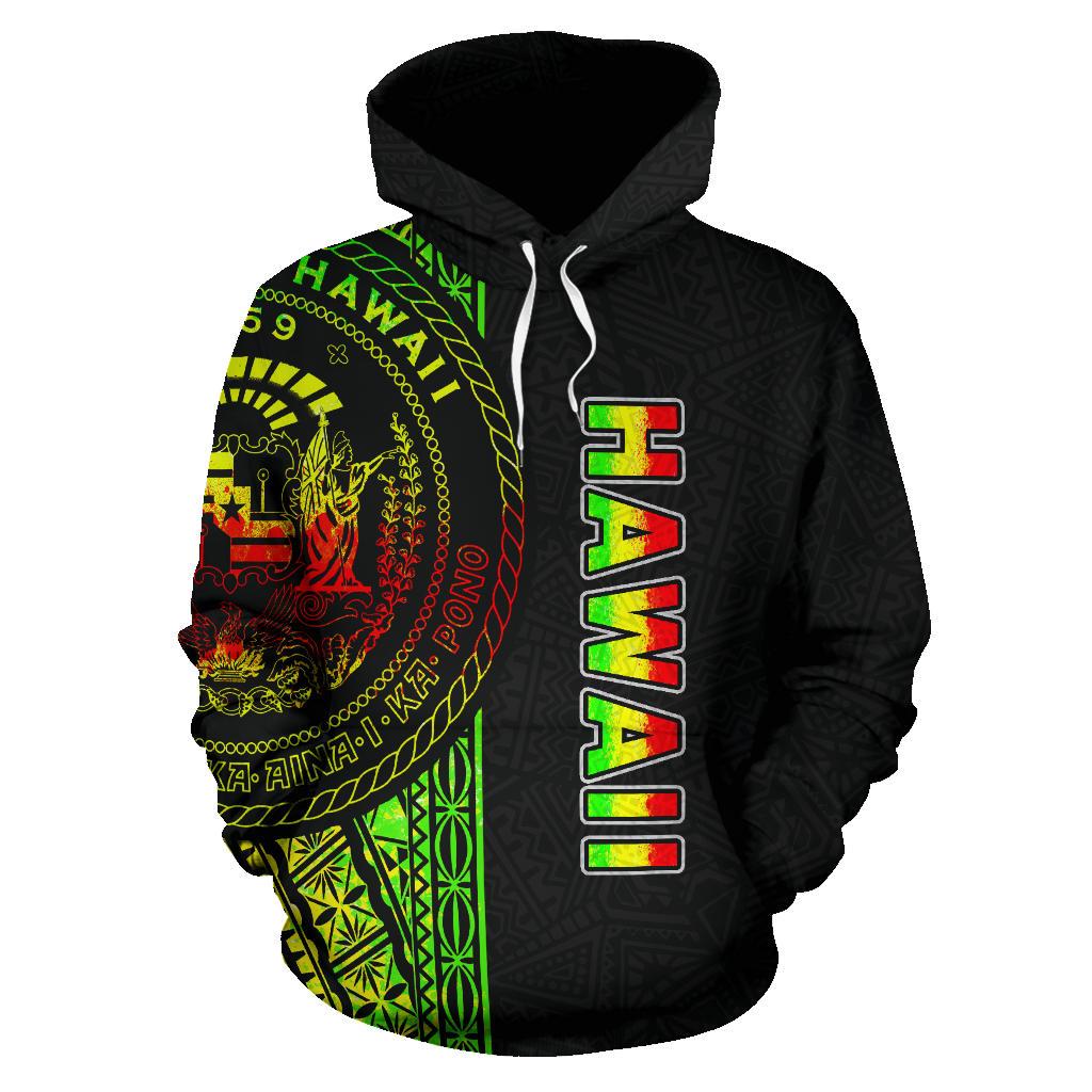 Polynesian Hawaii Hoodie Reggae Line - Polynesian Pride