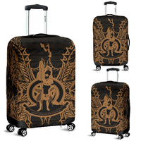 Vanuatu Polynesian Luggage Covers Map Gold Gold - Polynesian Pride