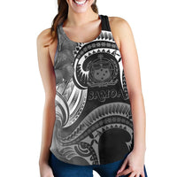Samoa Women's Racerback Tank - Samoa Seal Wave Style (Black) - Polynesian Pride