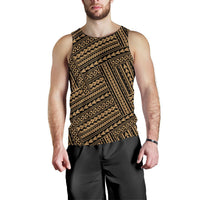 Polynesian Nation Gold Hawaii Men's Tank Top Gold - Polynesian Pride