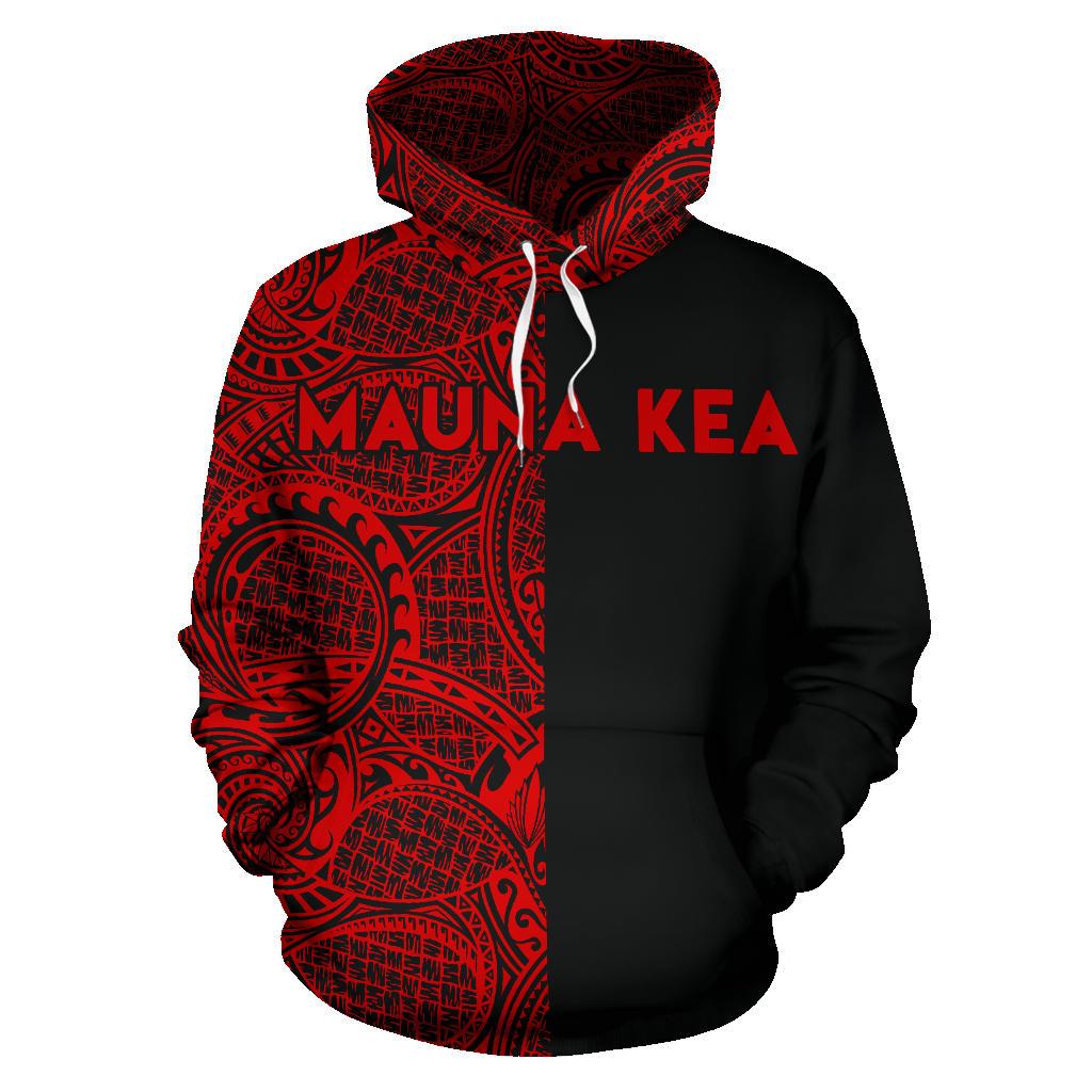 Hawaii Mauna Kea Polynesian Hoodie The Half Red - Polynesian Pride