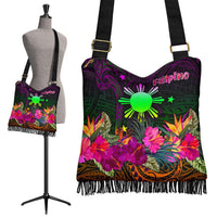 The Philippines Crossbody Boho Handbag - Summer Hibiscus - Polynesian Pride