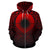 Marshall Islands All Over Zip up Hoodie Lift up Red - Polynesian Pride