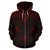 Federated States of Micronesia All Over Zip up Hoodie Chuuk Red Style - Polynesian Pride