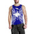 Papua New Guinea Polynesian Men Tank Top Map Blue Blue - Polynesian Pride