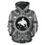 Papua New Guinea 1 ll Over Hoodie Papua New Guinea 1 Coat of rms Polynesian White Black Unisex Black - Polynesian Pride