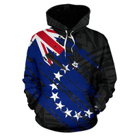 Cook Islands Flag Coat of Arms Polynesian Hoodie 01 - Polynesian Pride
